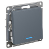 AtlasDesign грифель выключатель 1кл с подсветкой скрытая 10А IP20 