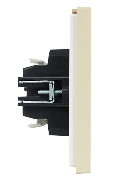 Фортепиано ваниль переключатель 1кл скрытая 10А IP20 