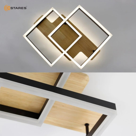 купить Светильник потолочный (люстра) свд 120Вт 3000-6500К 12000лм черный пульт диммер в Пензе Светильник потолочный (люстра) свд 120Вт 3000-6500К 12000лм черный пульт диммер