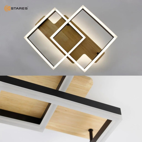 купить Светильник потолочный (люстра) свд 120Вт 3000-6500К 12000лм черный пульт диммер в Пензе Светильник потолочный (люстра) свд 120Вт 3000-6500К 12000лм черный пульт диммер