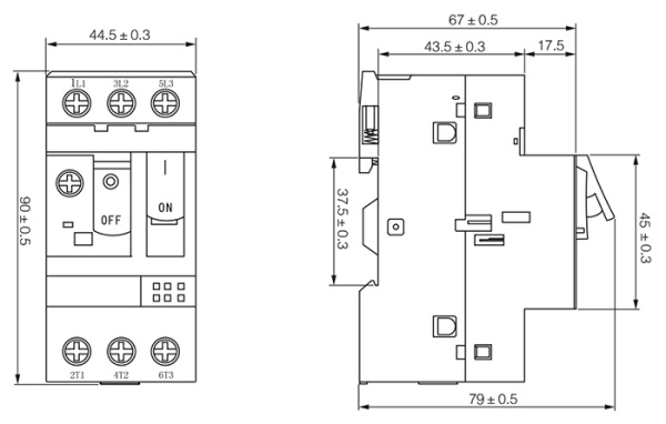 купить Автомат защиты двигателя 0,63-1А ПРК32 IEK в Пензе Автомат защиты двигателя 0,63-1А ПРК32 IEK
