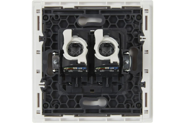 купить Фортепиано белый механизм RJ45 2x8(8) скрытая 2-ая кат.5е в Пензе Фортепиано белый механизм RJ45 2x8(8) скрытая 2-ая кат.5е