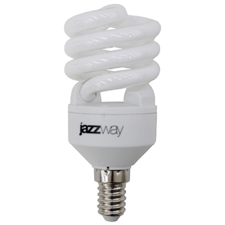 купить Лампа клл E14 15Вт 4000К 800лм спираль Jazzway  в Пензе Лампа клл E14 15Вт 4000К 800лм спираль Jazzway
