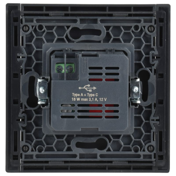 купить Фортепиано серый механизм USB A+C скрытая 2-ая 18Вт в Пензе Фортепиано серый механизм USB A+C скрытая 2-ая 18Вт