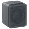 AtlasDesign Profi54 антрацит розетка открытая 1-мест шторки IP54 