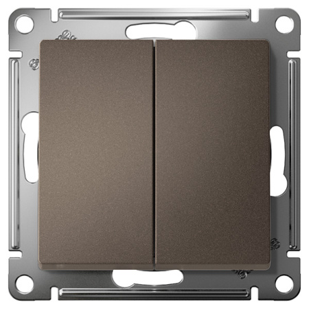 AtlasDesign мокко переключатель 2кл скрытая 10А IP20 