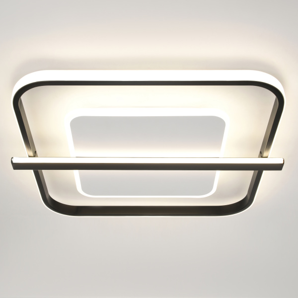 Светильник потолочный (люстра) свд 107Вт 3000К-6000К 3330лм черный/белый пульт диммер 