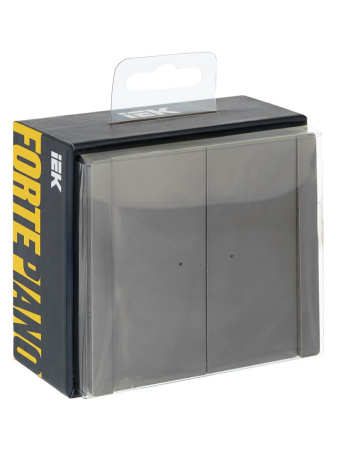 купить Фортепиано сталь выключатель 2кл с подсветкой скрытая 16А IP20  в Пензе Фортепиано сталь выключатель 2кл с подсветкой скрытая 16А IP20